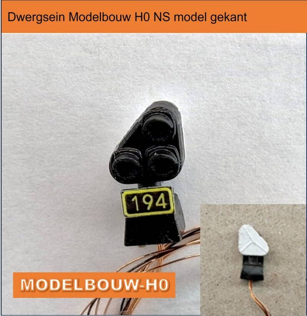 Dwergsein gekant NS - H0  gebouw geleverd