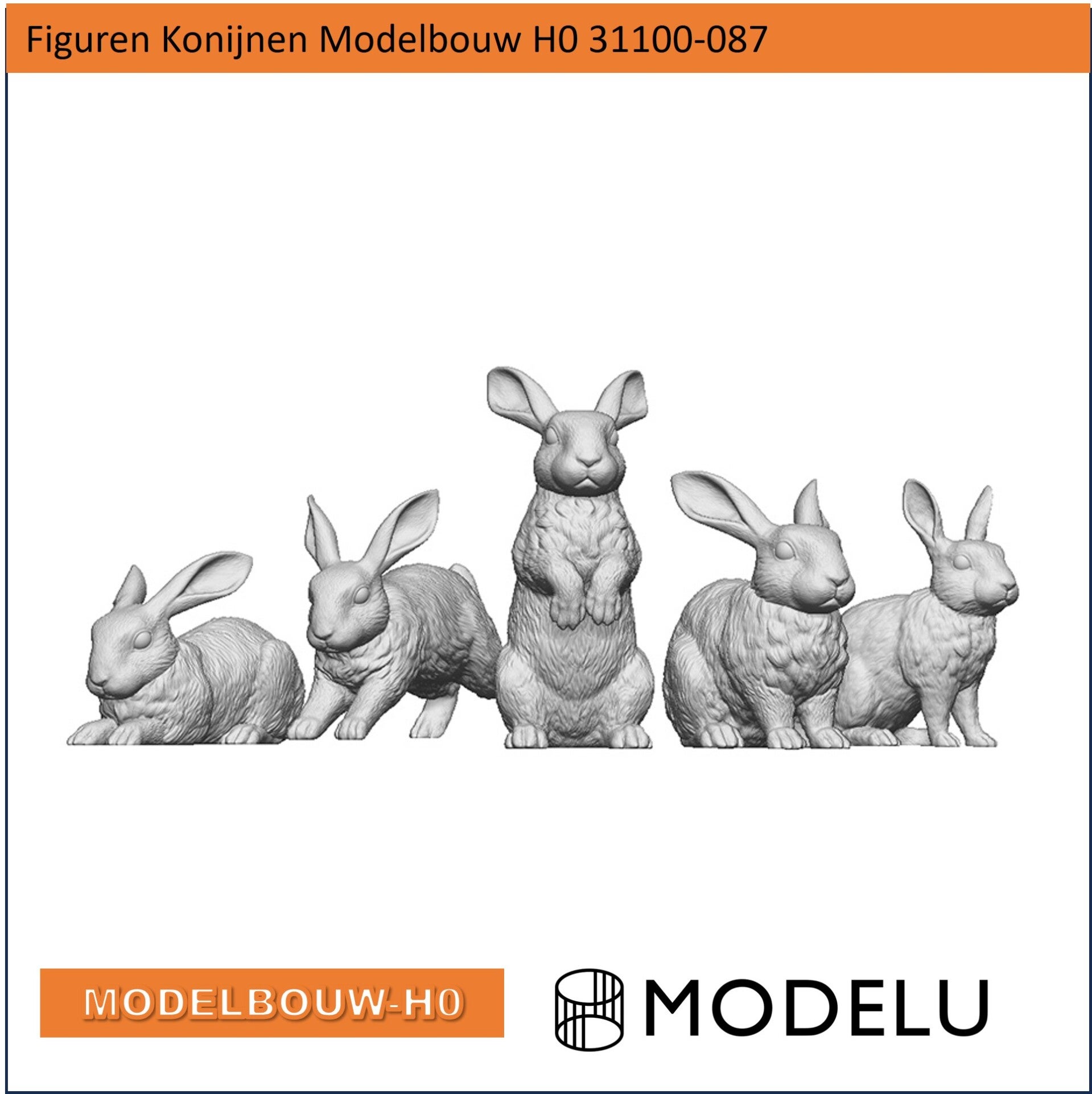 Figuren Konijnen Modelbouw H0 31100-087