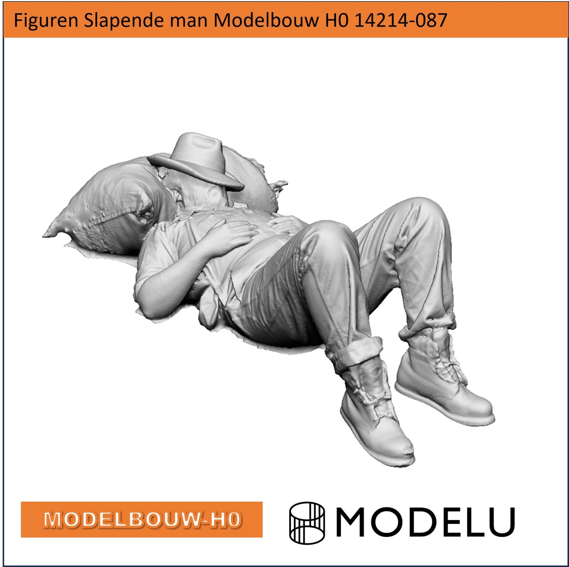 Figuren Slapende man Modelbouw H0 14214-087