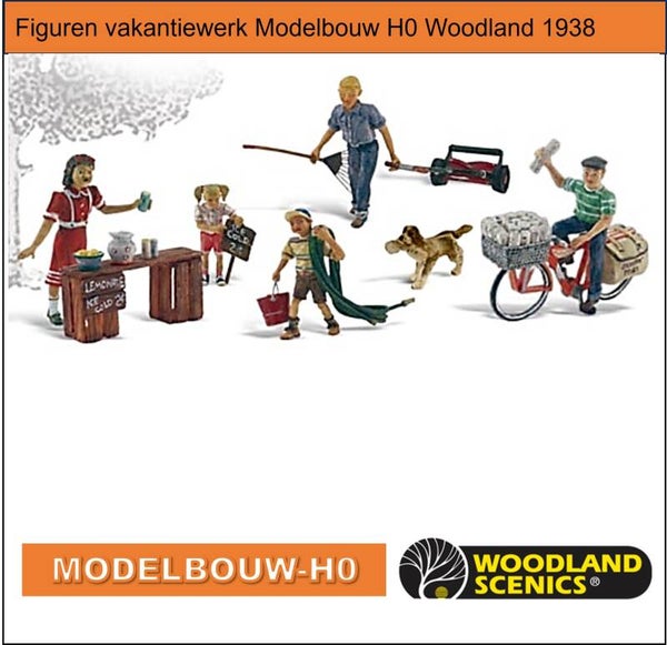 Figuren vakantiewerk Modelbouw H0 Woodland 1938