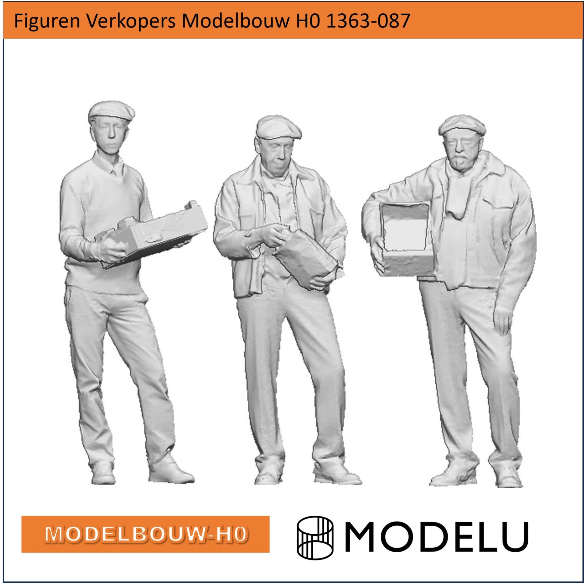 Figuren Verkopers Modelbouw H0 1363-087