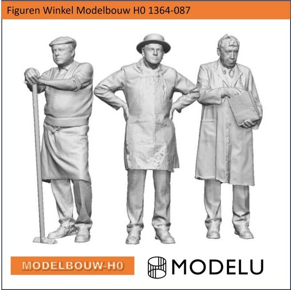 Figuren Winkelpersoneel Modelbouw H0 1364-087