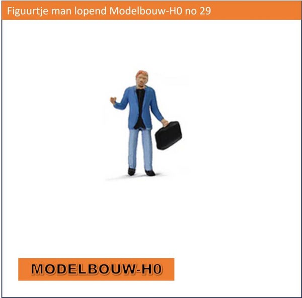 Figuurtje man lopend Modelbouw-H0 no 29