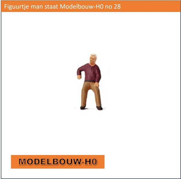 Figuurtje man staat Modelbouw-H0 no 28