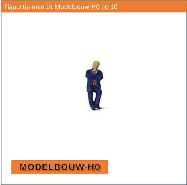 Figuurtje man zit Modelbouw-H0 no 10