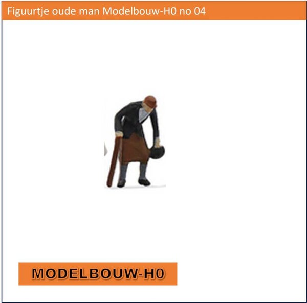 Figuurtje oude man Modelbouw-H0 no 04