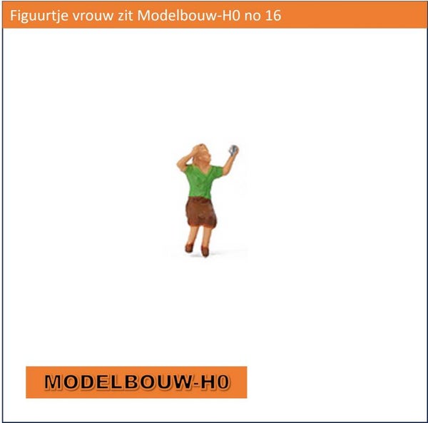 Figuurtje vrouw zit Modelbouw-H0 no 16