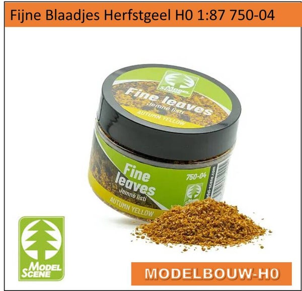 Fijne Blaadjes –Herfstgeel (Autumn Yellow)  H0 1:87 Modelscene 750-04