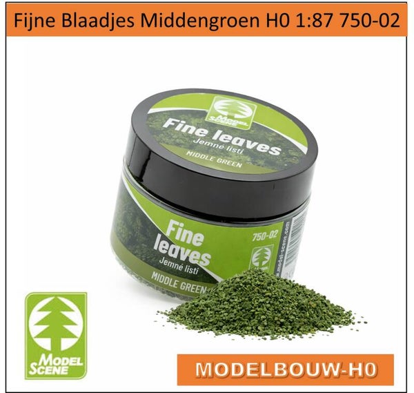 Fijne Blaadjes – Middengroen 1:87 H0 Modelscene 750-02
