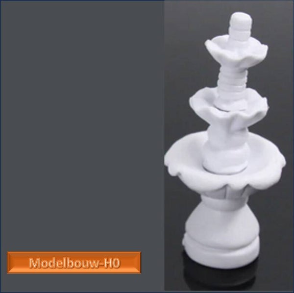 Fontein wit 5,5 cm hoog