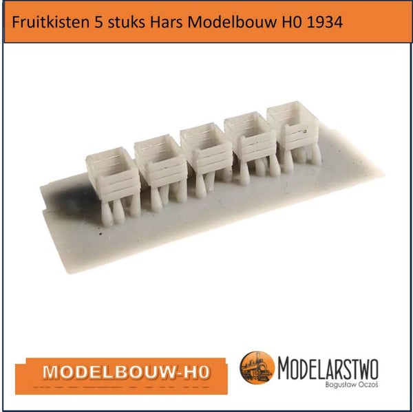Fruitkisten  5 stuks modelbouw H0 1934