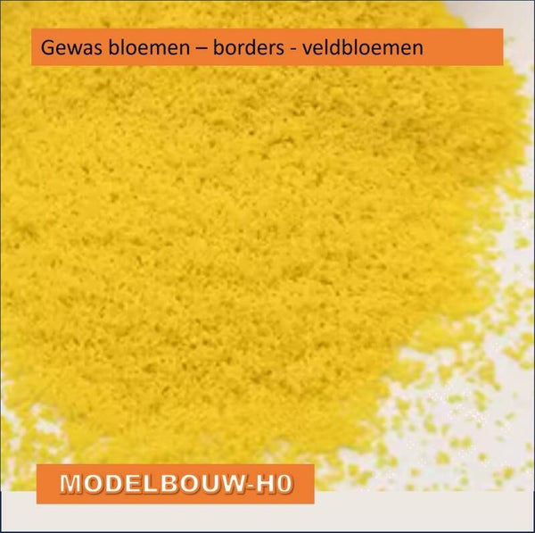 Bloemen - geel -  borders - veldbloemen