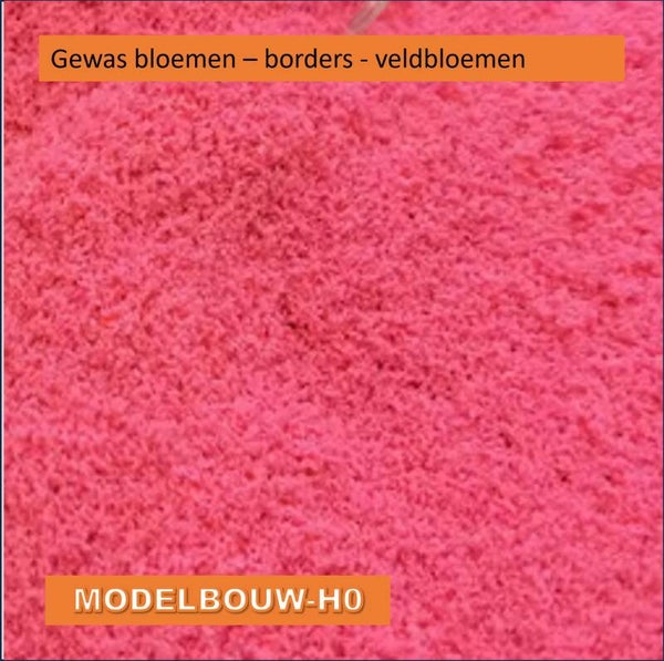 Bloemen - roze borders - veldbloemen