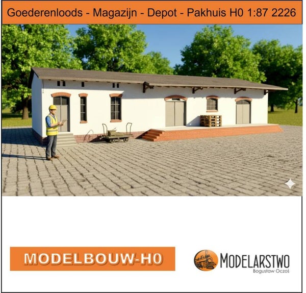 Goederenloods - Magazijn - Depot - Pakhuis H0 1:87 2226