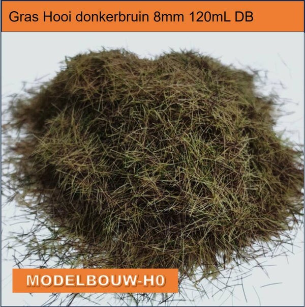 Gras Hooi donkerbruin 8mm 120mL DB