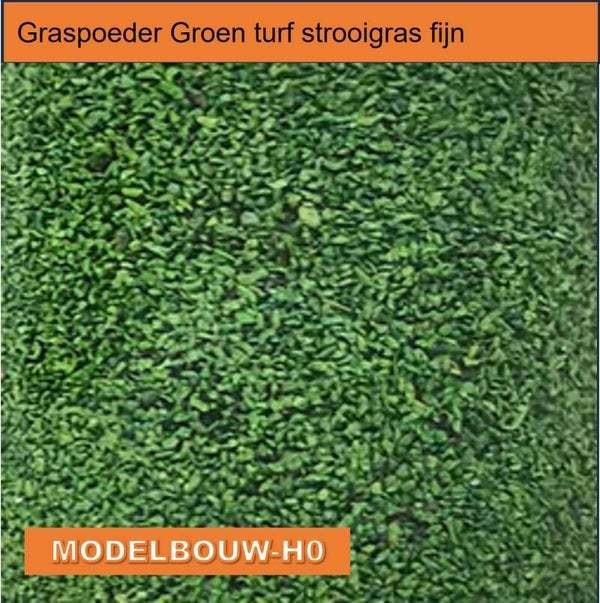 Graspoeder Groen turf strooigras fijn