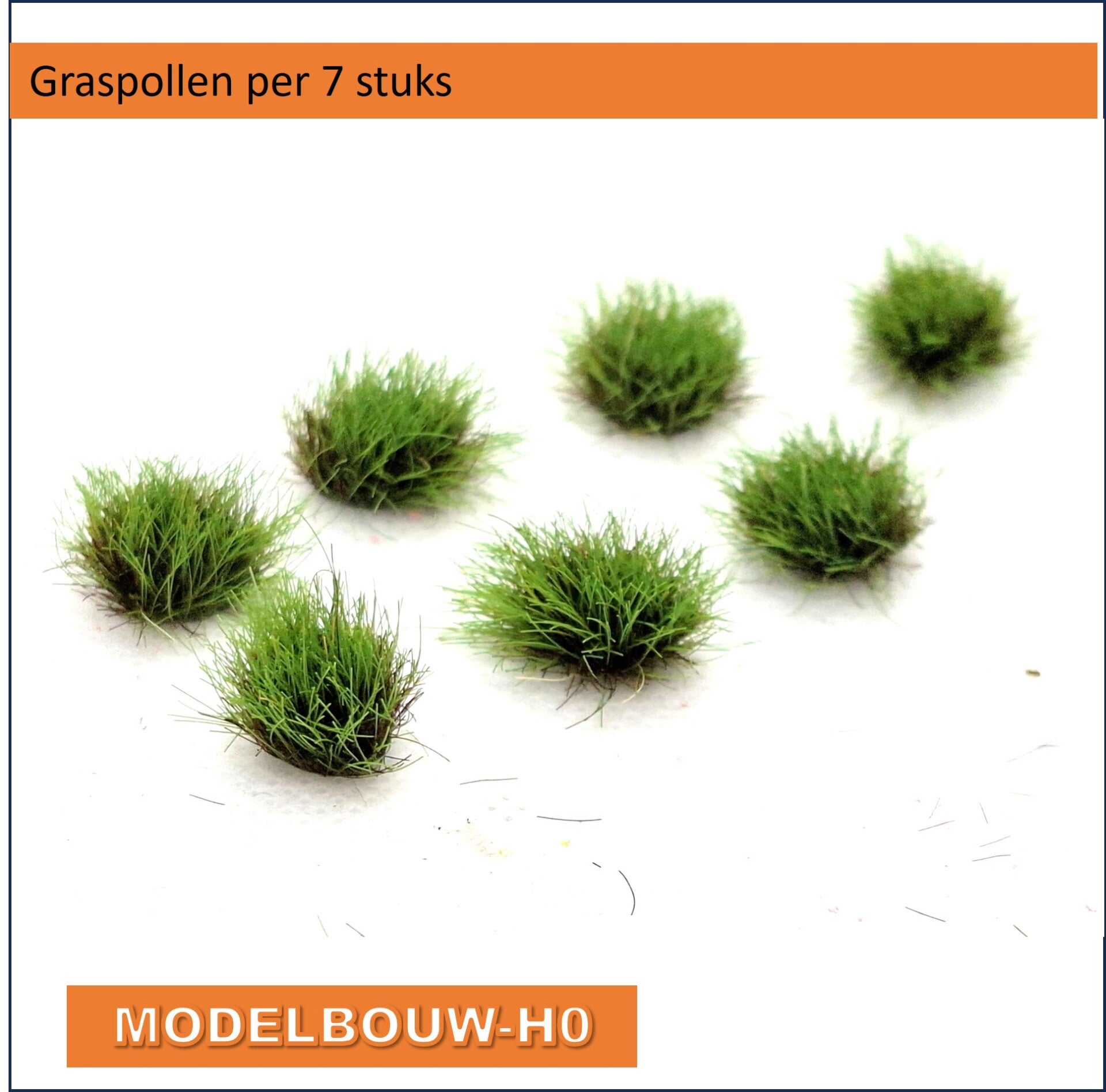 Graspollen groen 7 stuks