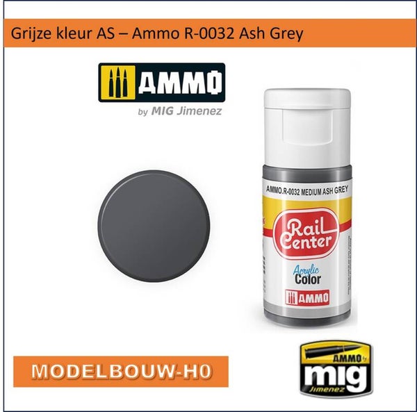 Grijze kleur As effect – Rail Center Ammo R-0032 Ash Grey