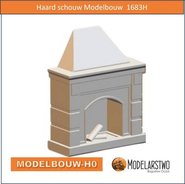 Open Haard schouw Modelbouw  1683H