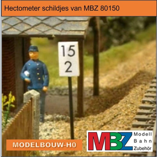 Hectometer paneeltjes 100 stuks