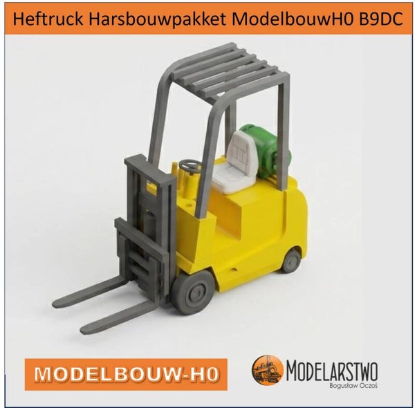 Heftruck -  H0 Bouwpakket hars B9DC