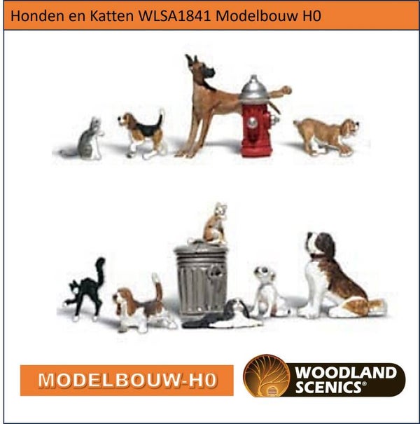 Honden en Katten Modelbouw H0 WLSA1841