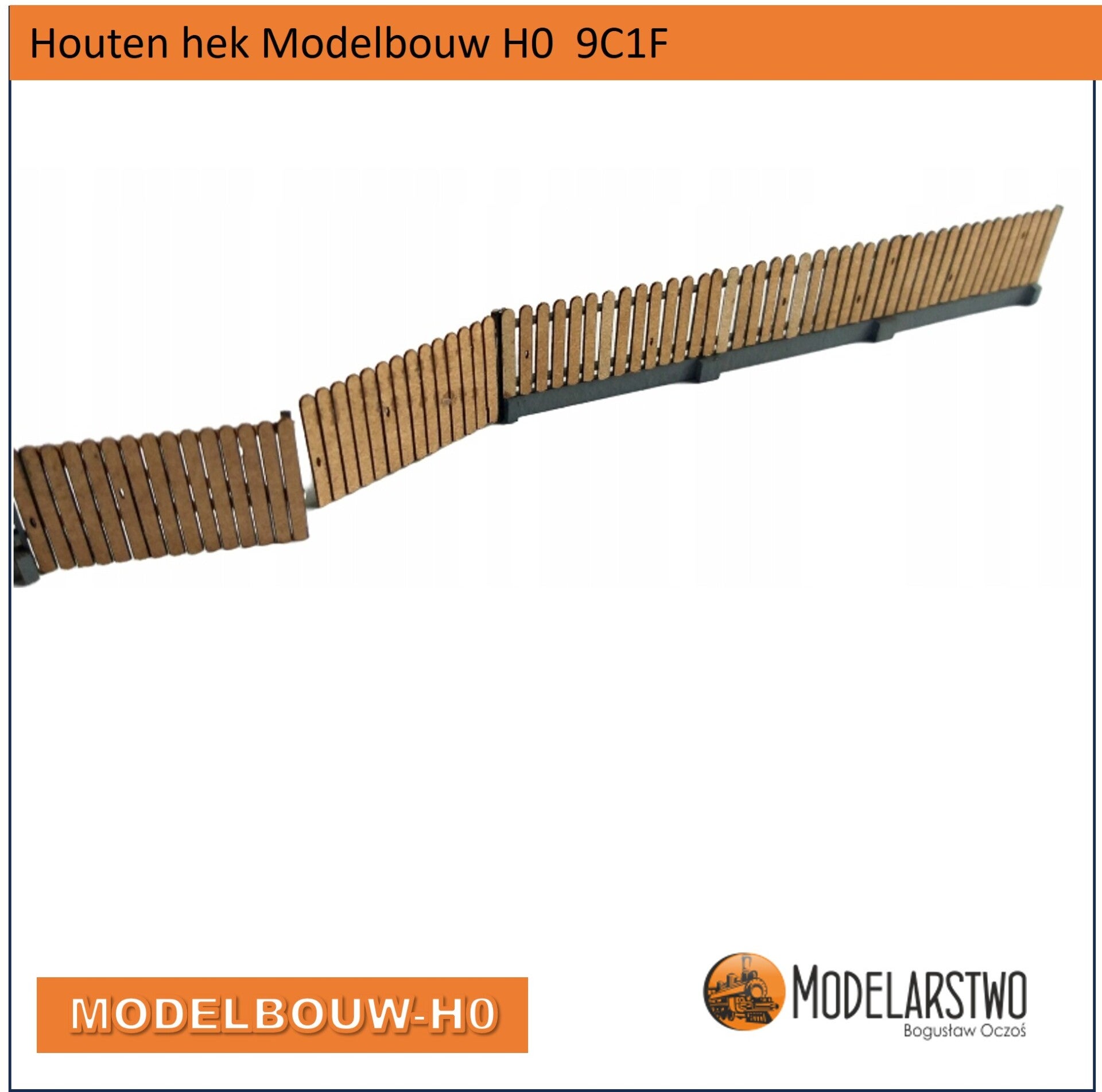 Houten hek Modelbouw H0  9C1F