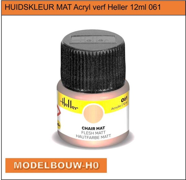 HUIDSKLEUR MAT Acryl verf  Heller 12ml 061