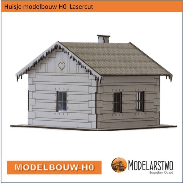 Huis Peperkoek H0 lasercut karton 2436