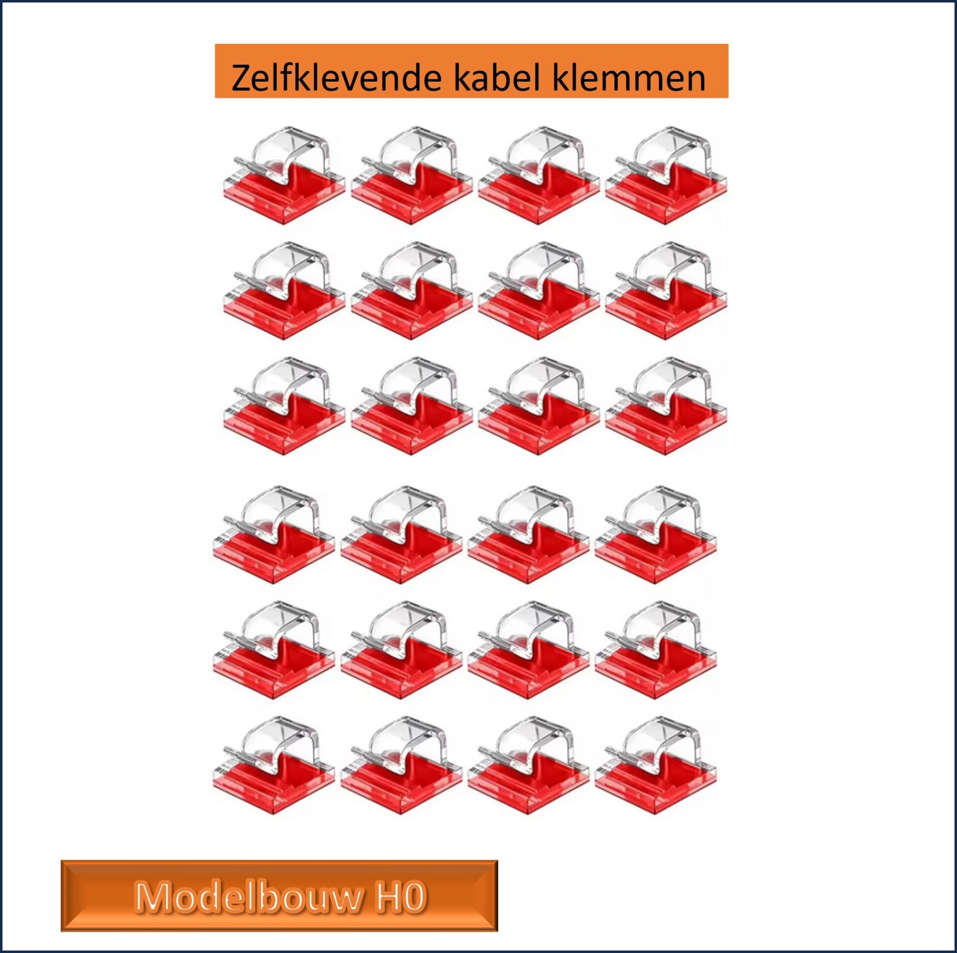 kabelklemmen 24 stuks zelfklevend