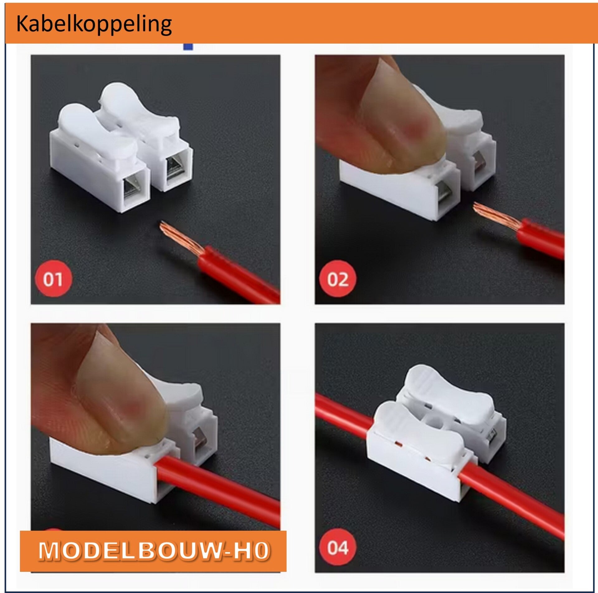 Kabelklem koppeling gestripte kabel per 10 stuks