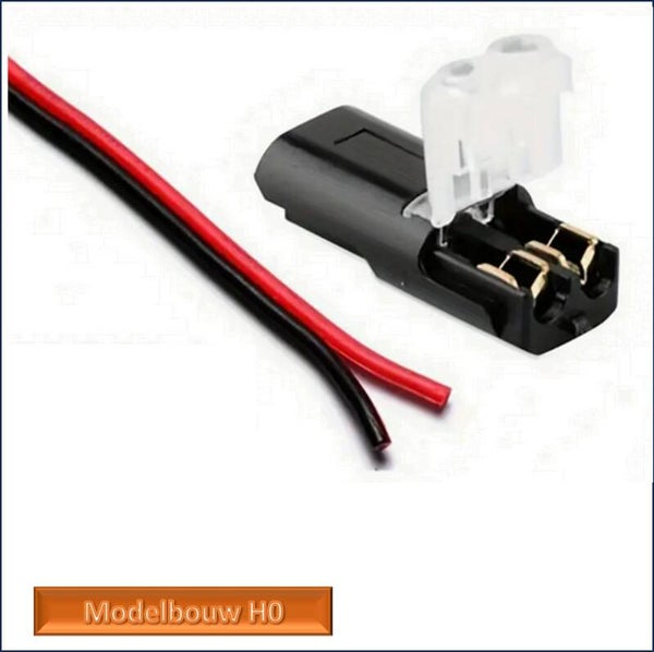 kabelverbinder 2polen werkt zonder gereedschap per 10 stuks