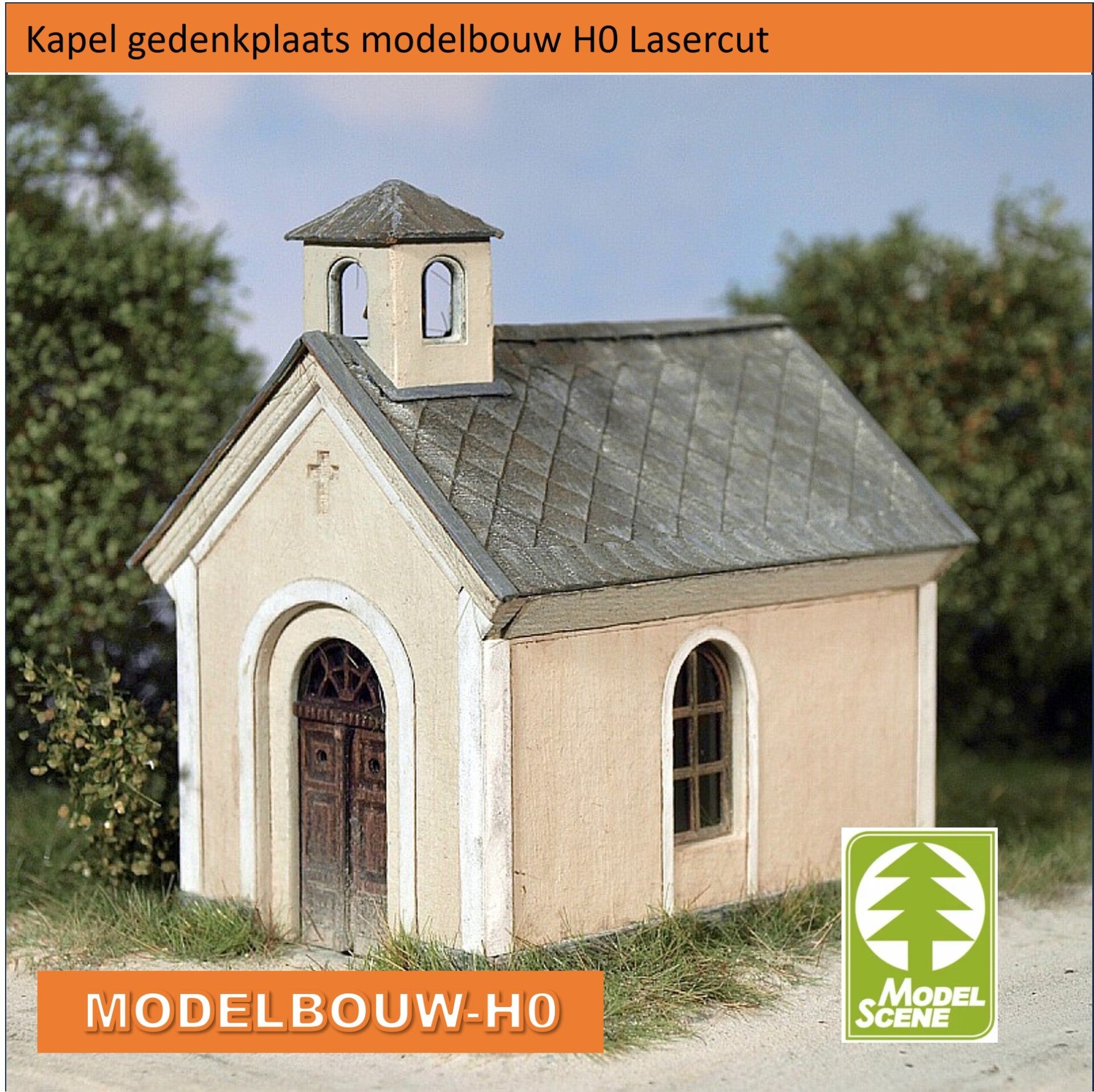 Kapel gedenkplaats modelbouw H0 Lasercut 98510