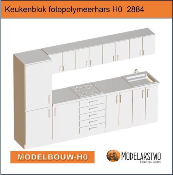 Keukenblok fotopolymeerhars H0  2884