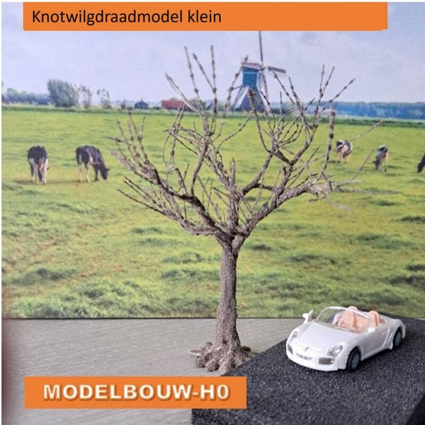 knotwilg klein 10cm draadmodel