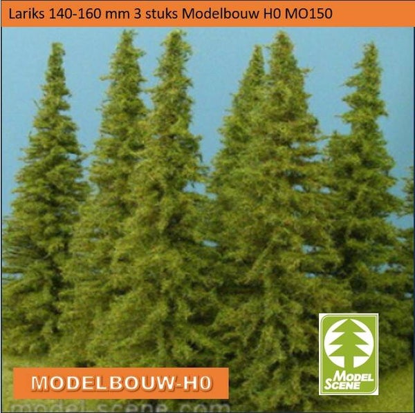 Lariks bomen 140-160 mm 3 stuks Modelbouw H0 MO150