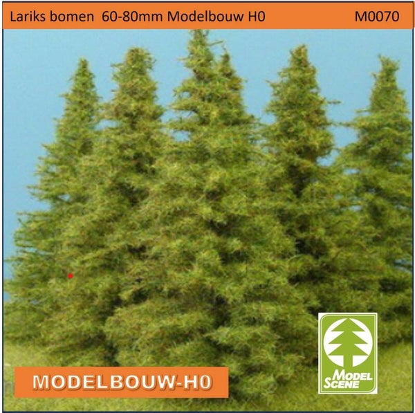 Lariks bomen 60-80mm 7 stuks Modelbouw H0 MO070