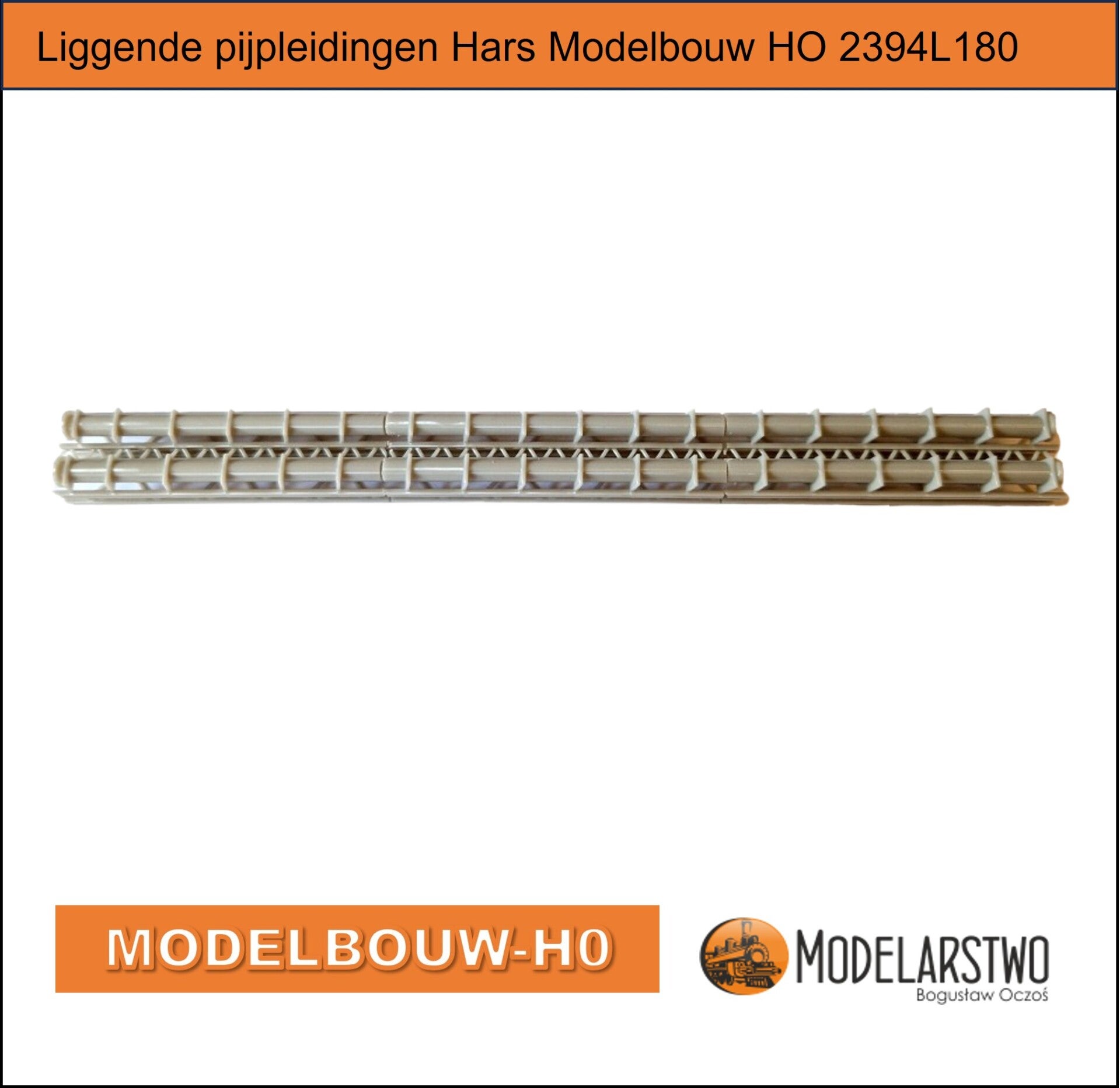 Pijpleiding dubbele buizen 18cm H0 2394-1133