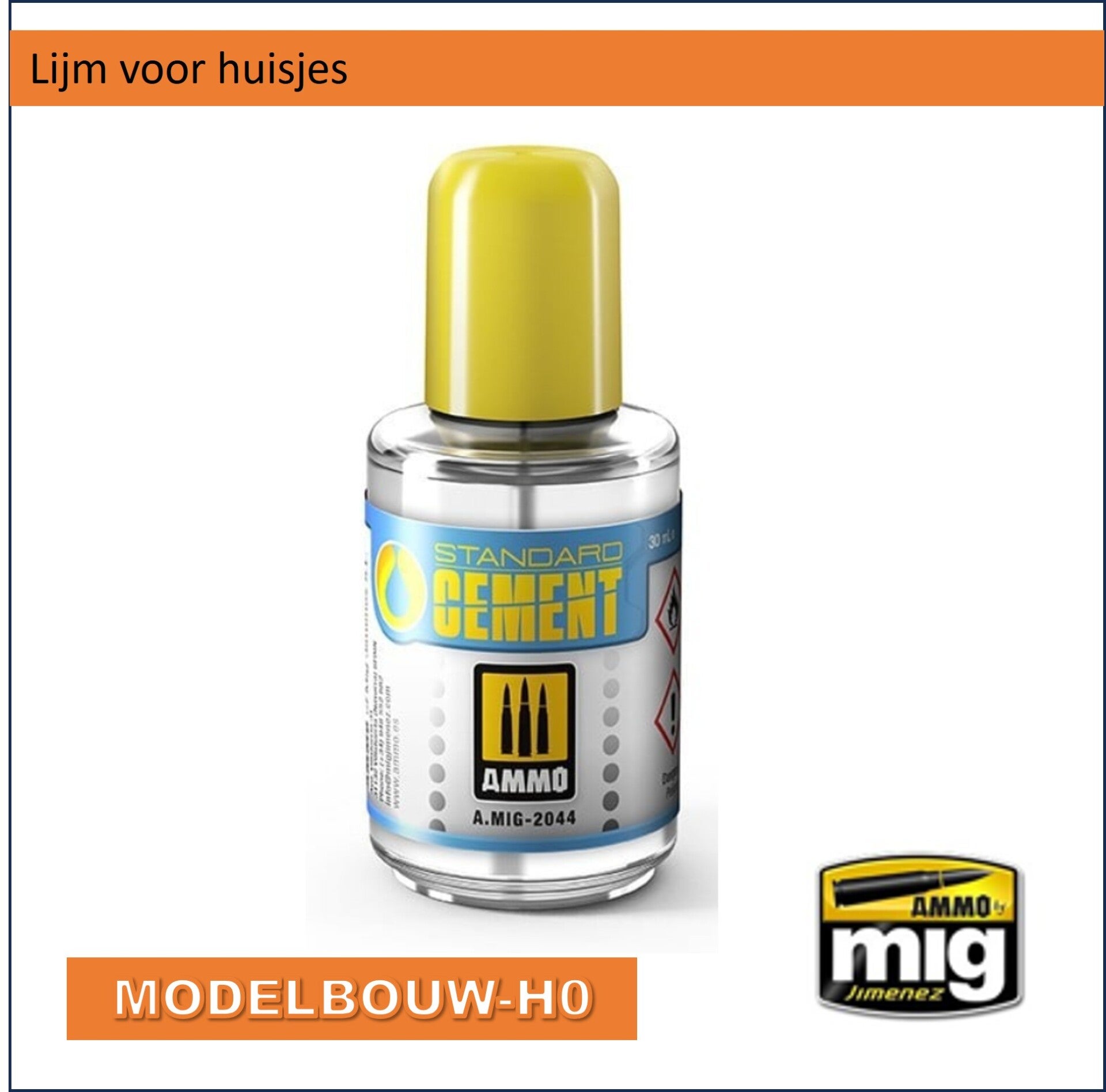 lijm voor huisjes plakken AMMO 2044 30ml transparant