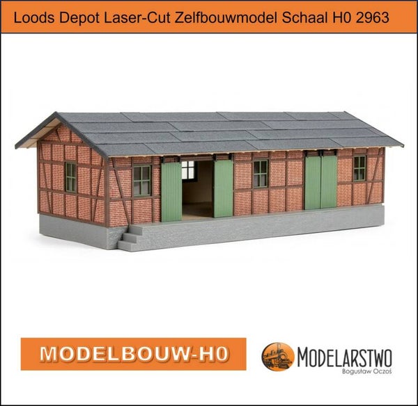 Loods Depot Laser gesneden karton bouwpakket H0 2963