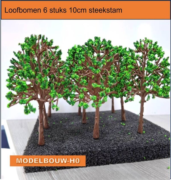 Loofbomen in bloei set van 6 stuks 10cm hoog