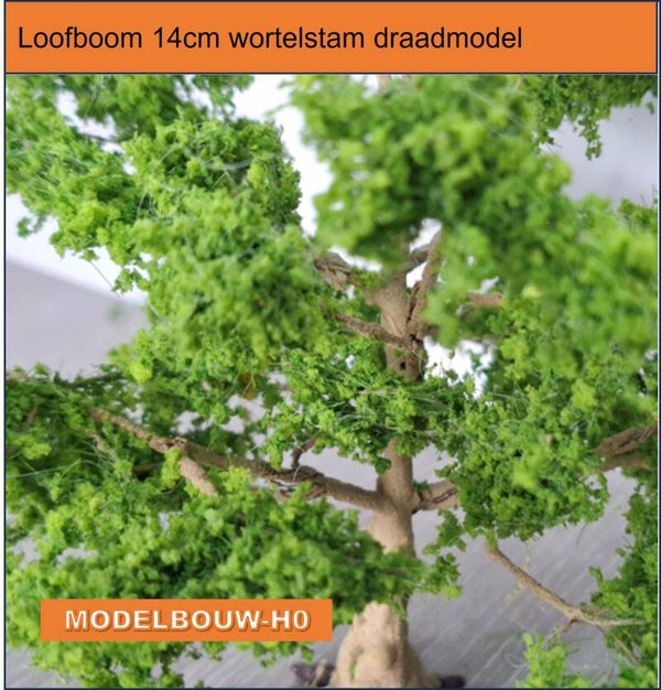 Loofboom 14cm draadmodel met wortel