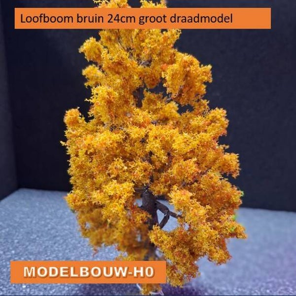 Loofboom bruin 23cm hoog draadmodel