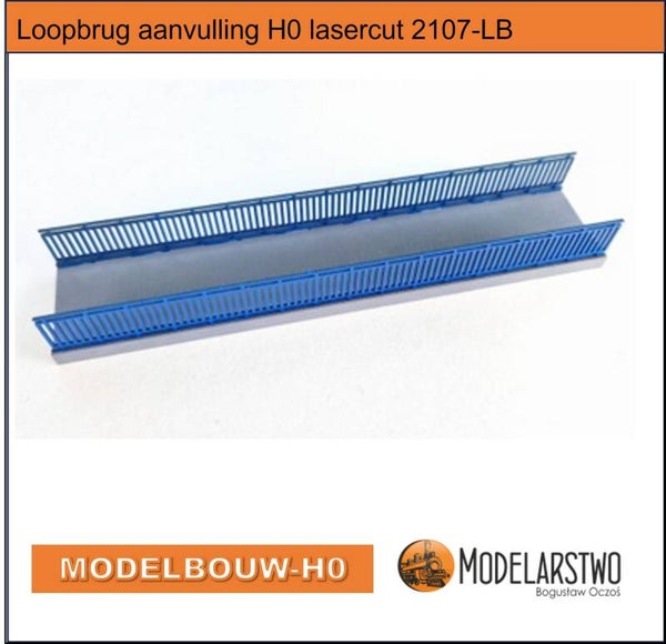 Loopbrug aanvulling H0 lasercut 2107-LB