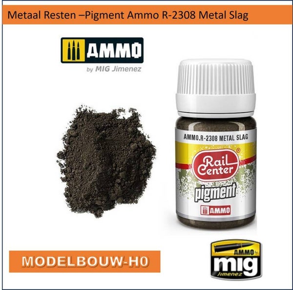 Pigment Metaal Resten Ammo R-2308 Rail Center Metal Slag