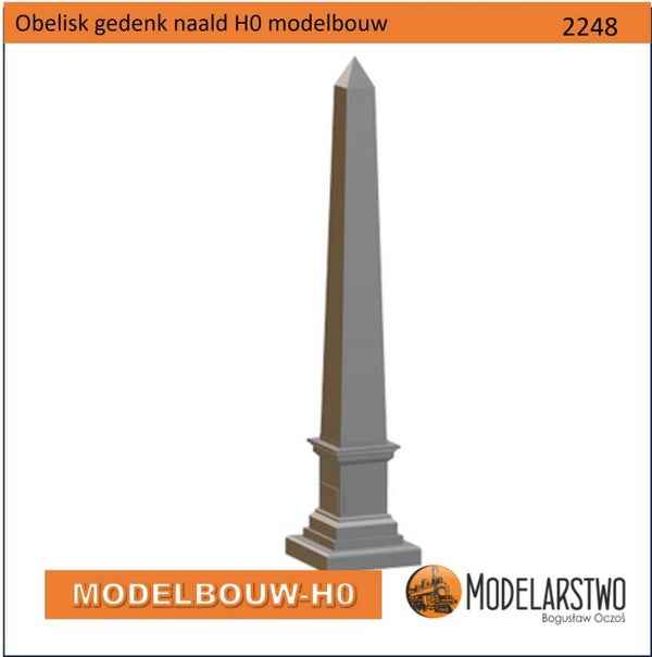 Obelisk monument  gedenknaald -  Modelbouw H0