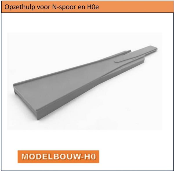 Opzethulp zet eenvoudig locomotief of wagons op de rail HOe en Nspoor