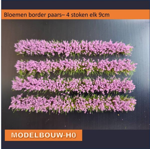 Bloemen border Paars