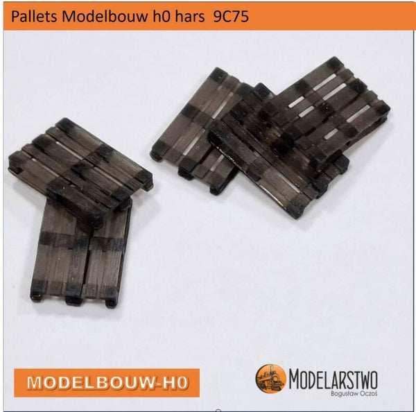 Pallet 5 stuks  modelbouw H0  Hars  0812