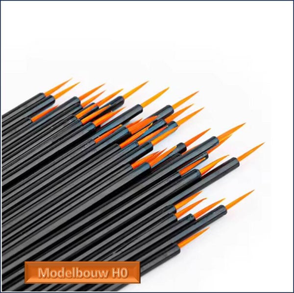 penseel spits voor detailering 10stuks